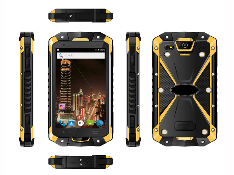 Highton 4.5 Inch Octa-core 4G Android5.1 3G RAM + 32G ROM PTT Waikie-Talkie Rugged Smart Phone,Rugged Smartphone HR453D